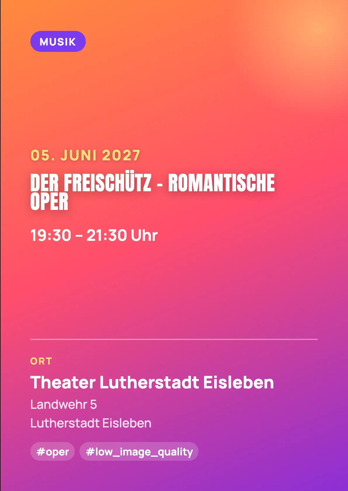 Veranstaltungsflyer
