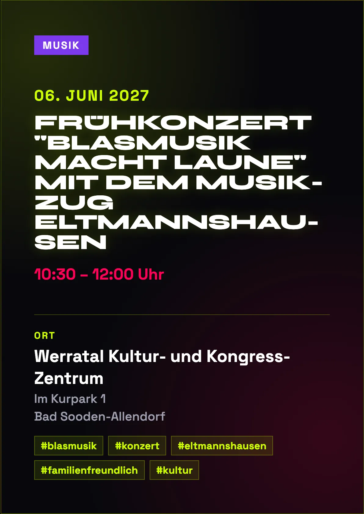 Veranstaltungsflyer