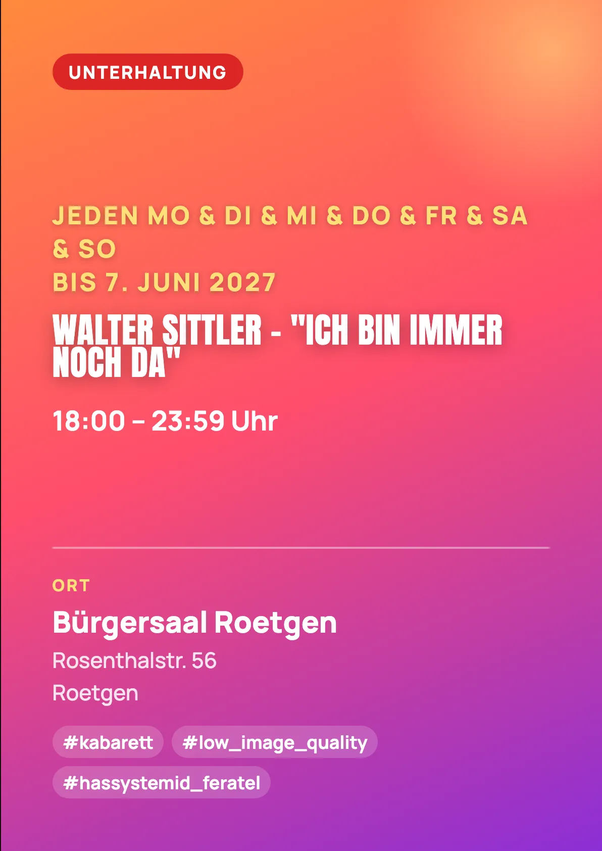 Veranstaltungsflyer