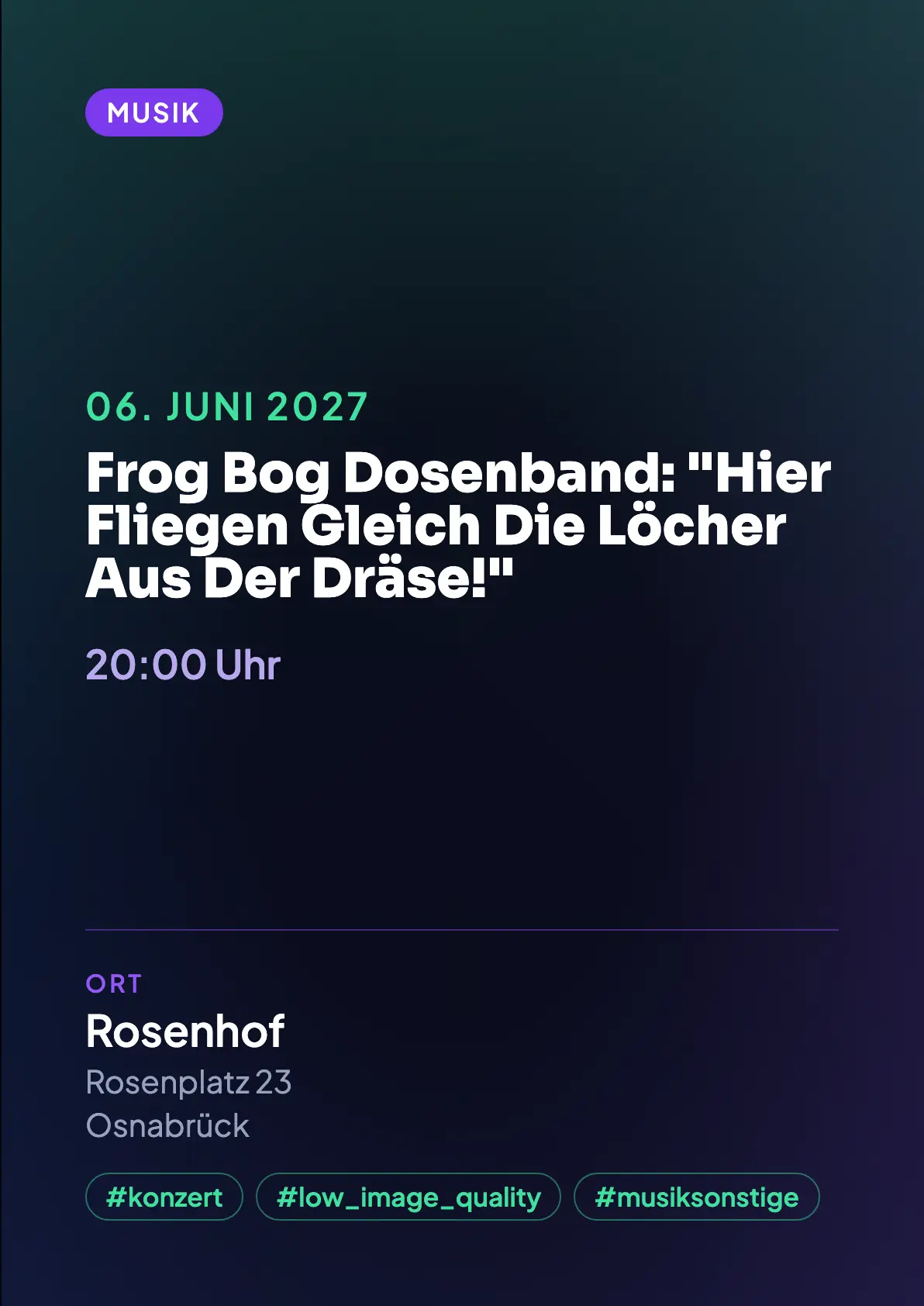 Veranstaltungsflyer