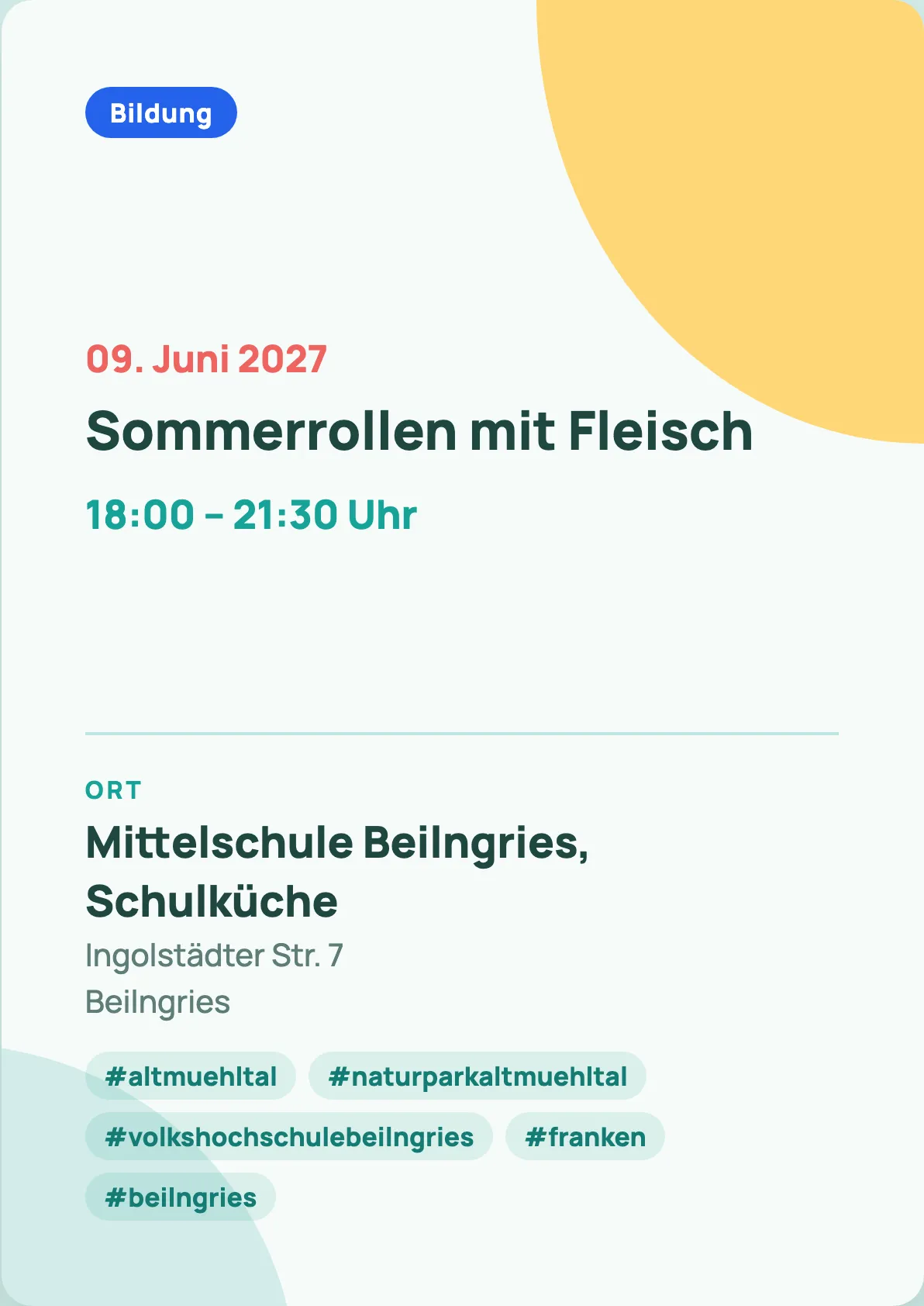 Veranstaltungsflyer