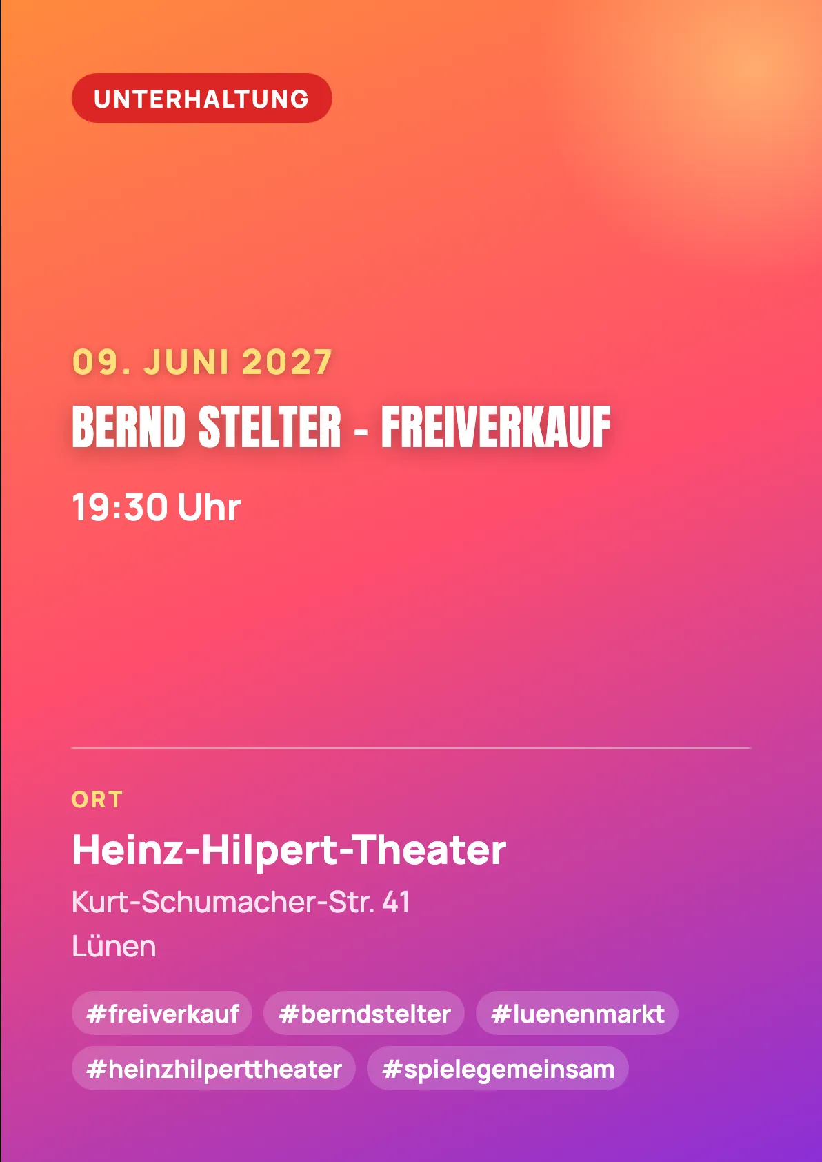 Veranstaltungsflyer