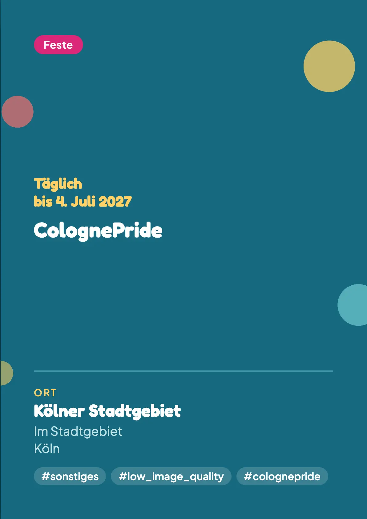 Veranstaltungsflyer