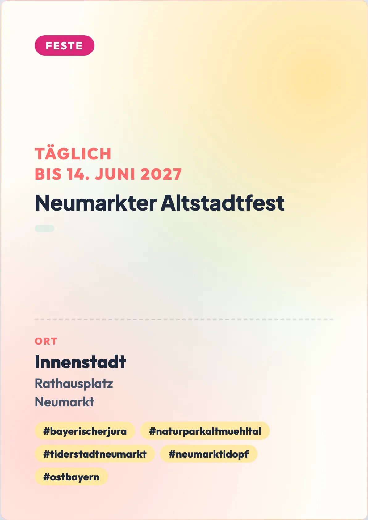 Veranstaltungsflyer