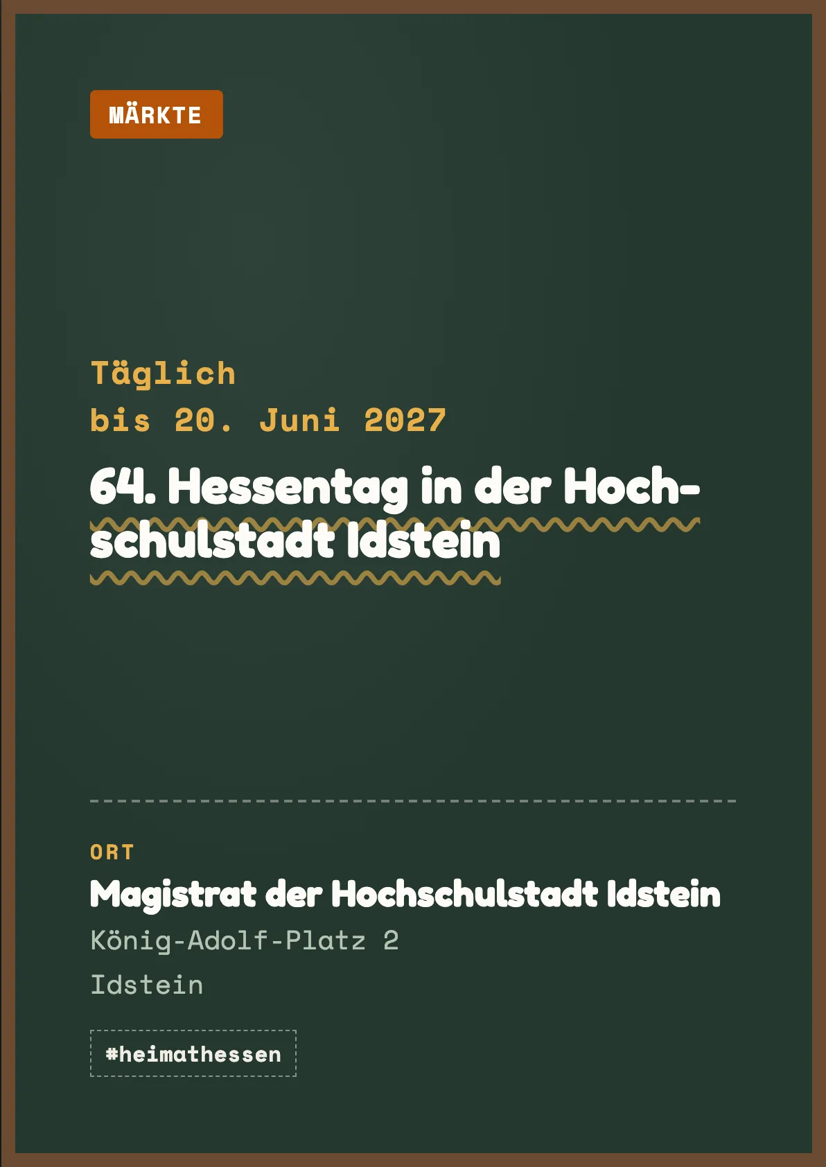 Veranstaltungsflyer
