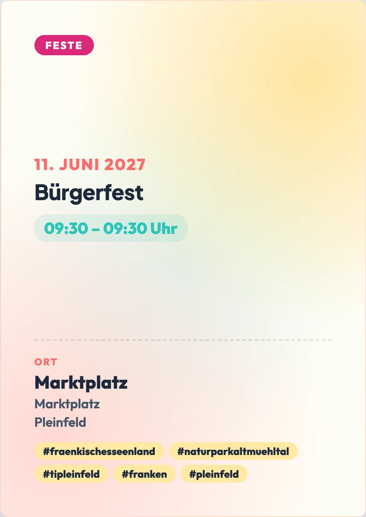 Veranstaltungsflyer