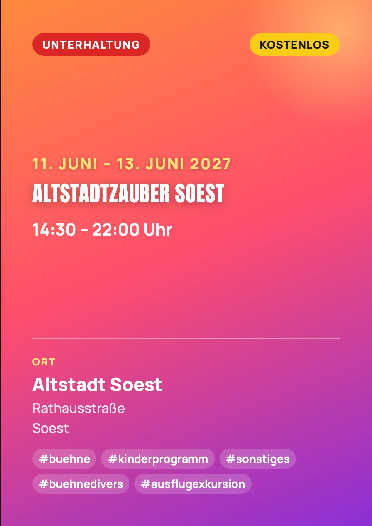 Veranstaltungsflyer