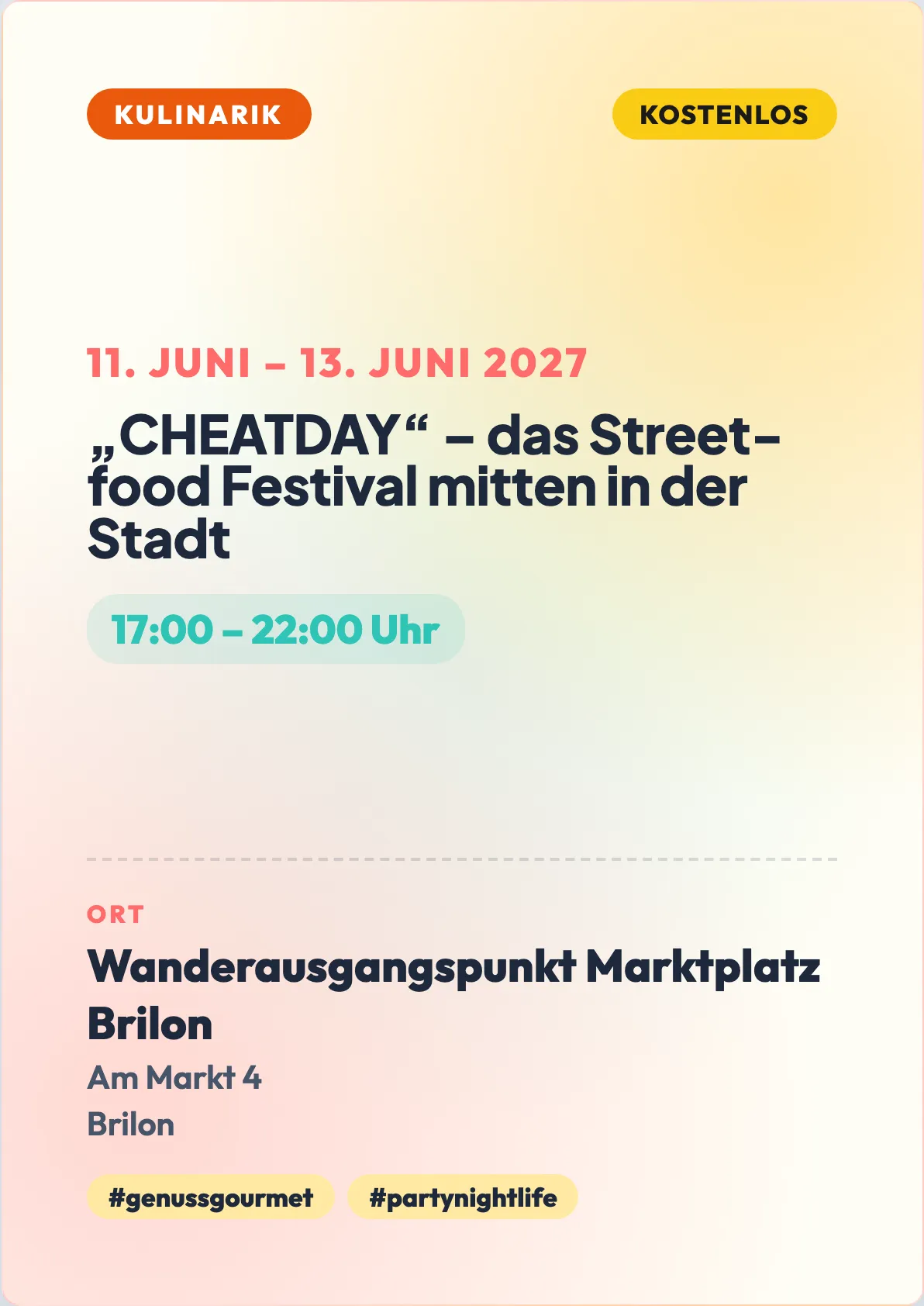 Veranstaltungsflyer