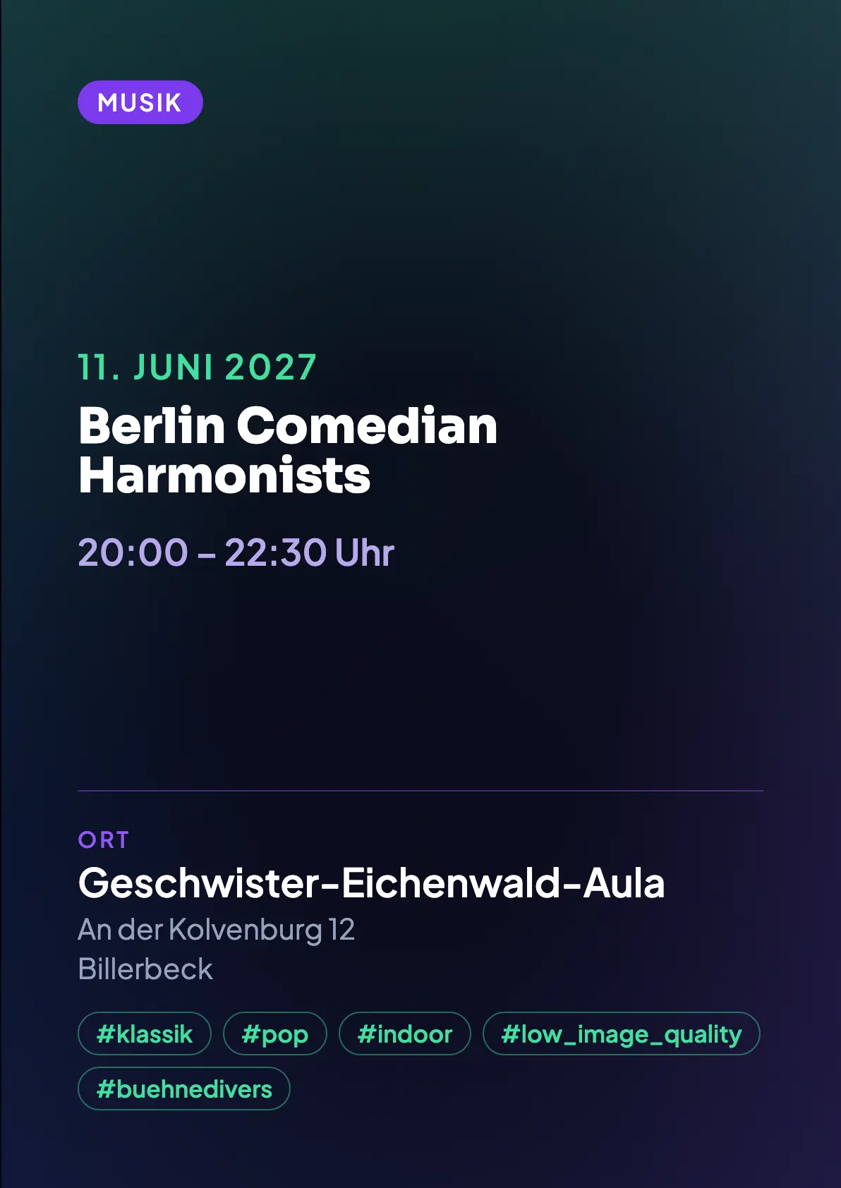 Veranstaltungsflyer