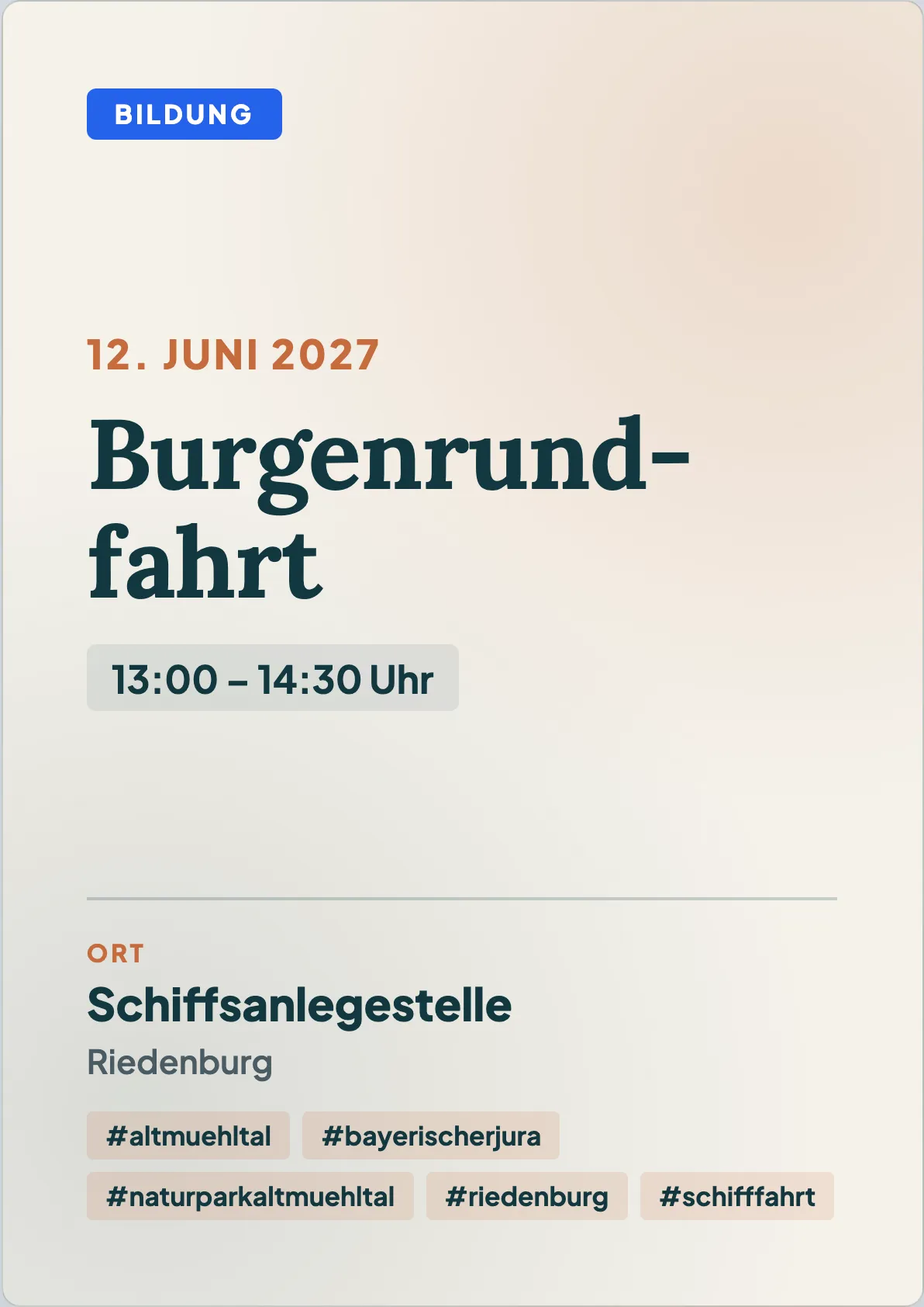 Veranstaltungsflyer