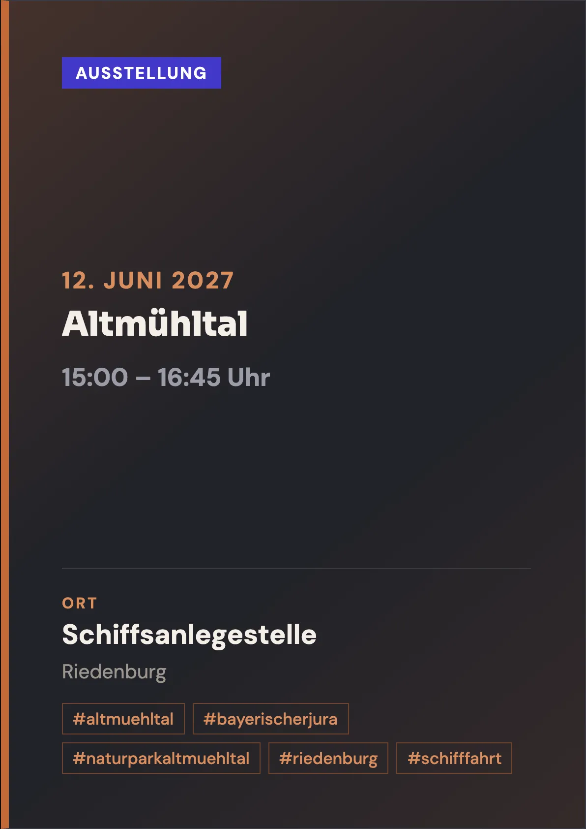 Veranstaltungsflyer