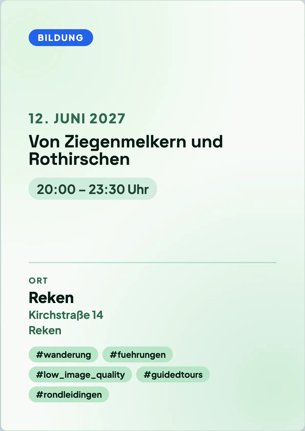 Veranstaltungsflyer