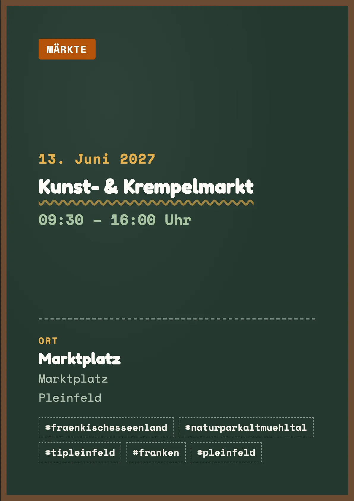 Veranstaltungsflyer