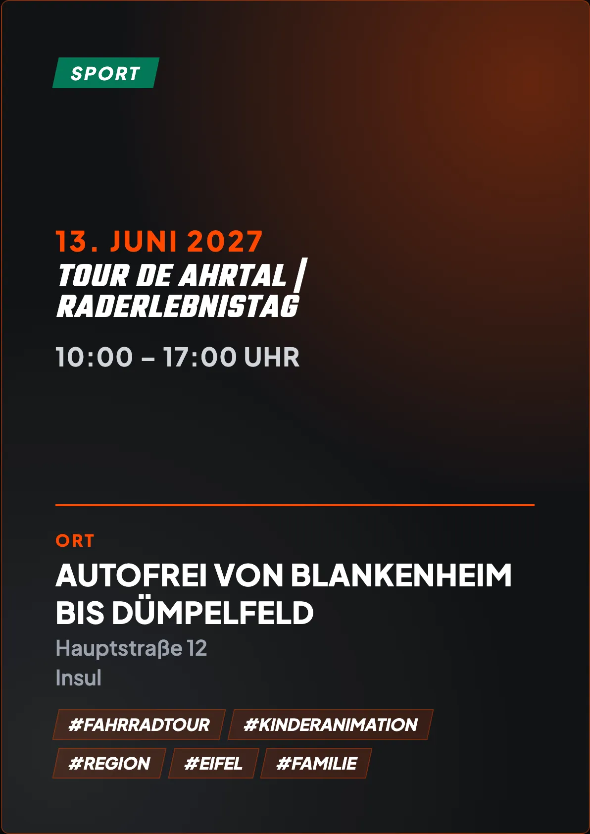 Veranstaltungsflyer