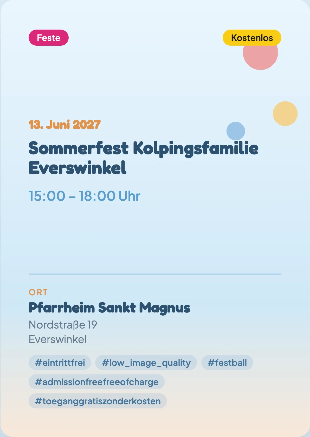 Veranstaltungsflyer