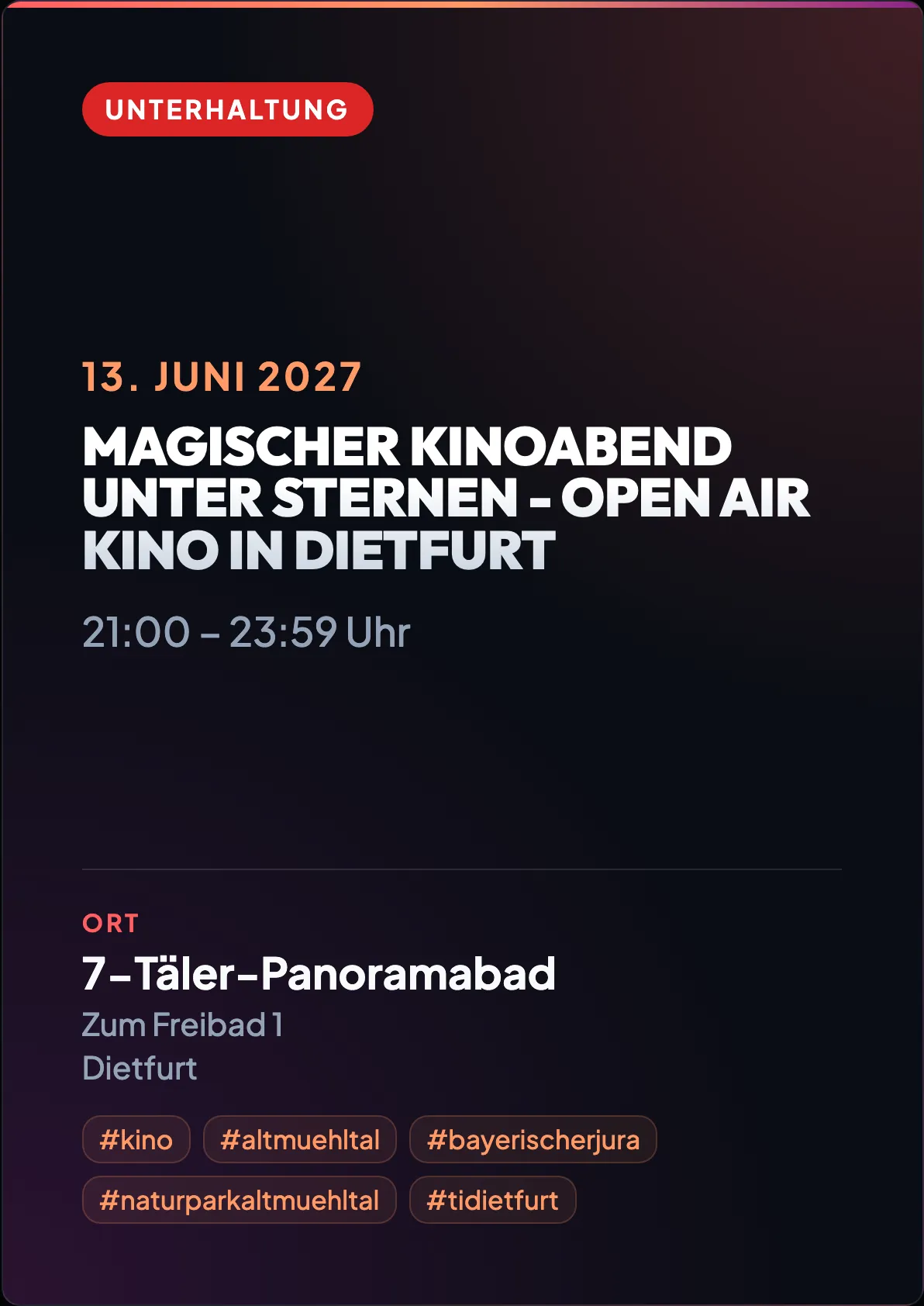 Veranstaltungsflyer