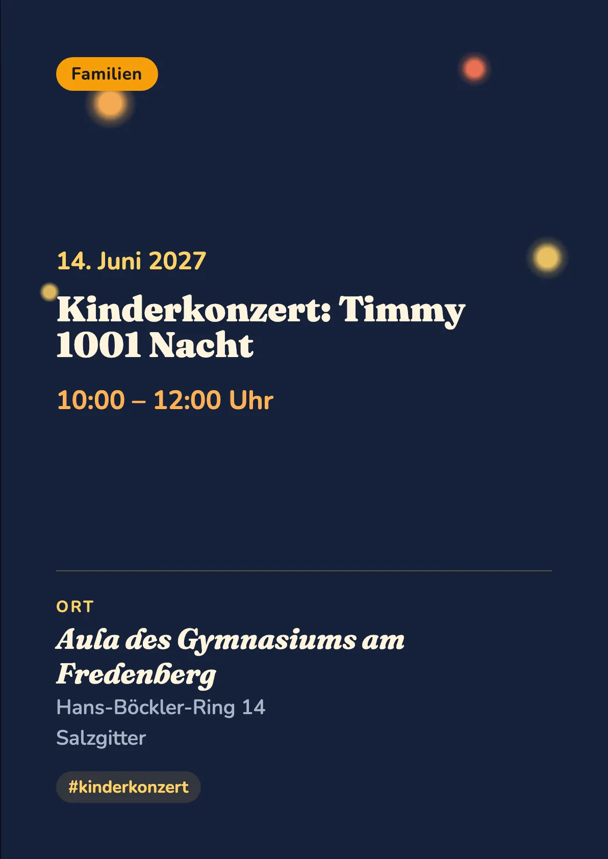 Veranstaltungsflyer