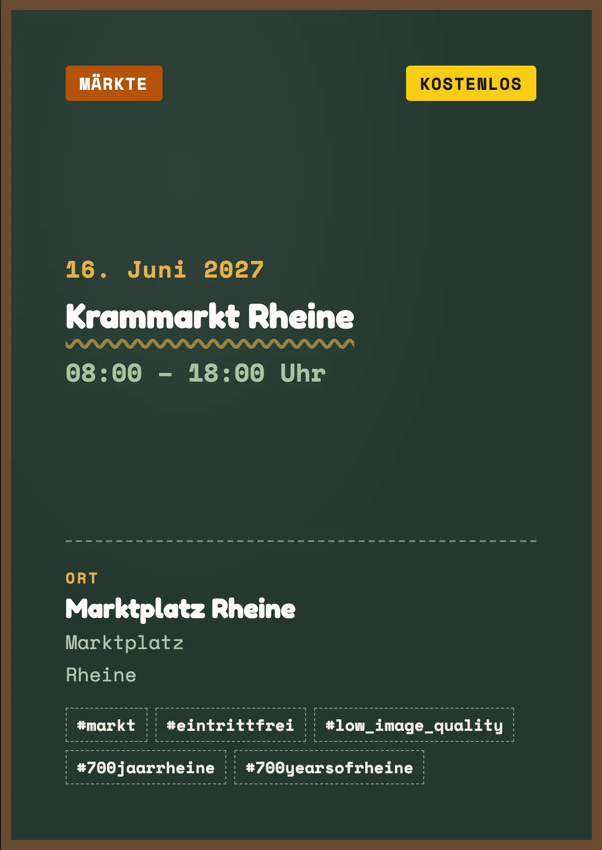Veranstaltungsflyer