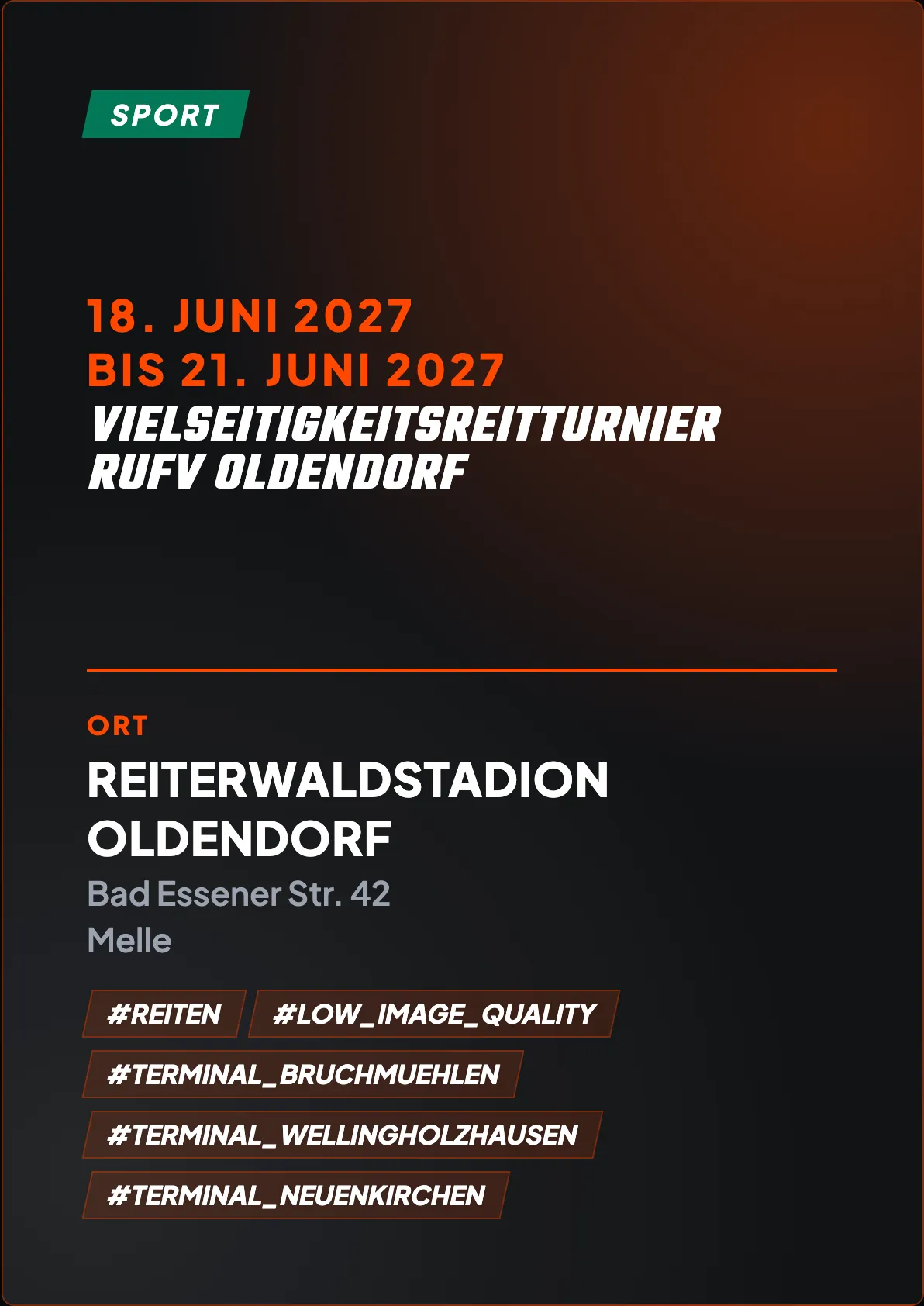 Veranstaltungsflyer