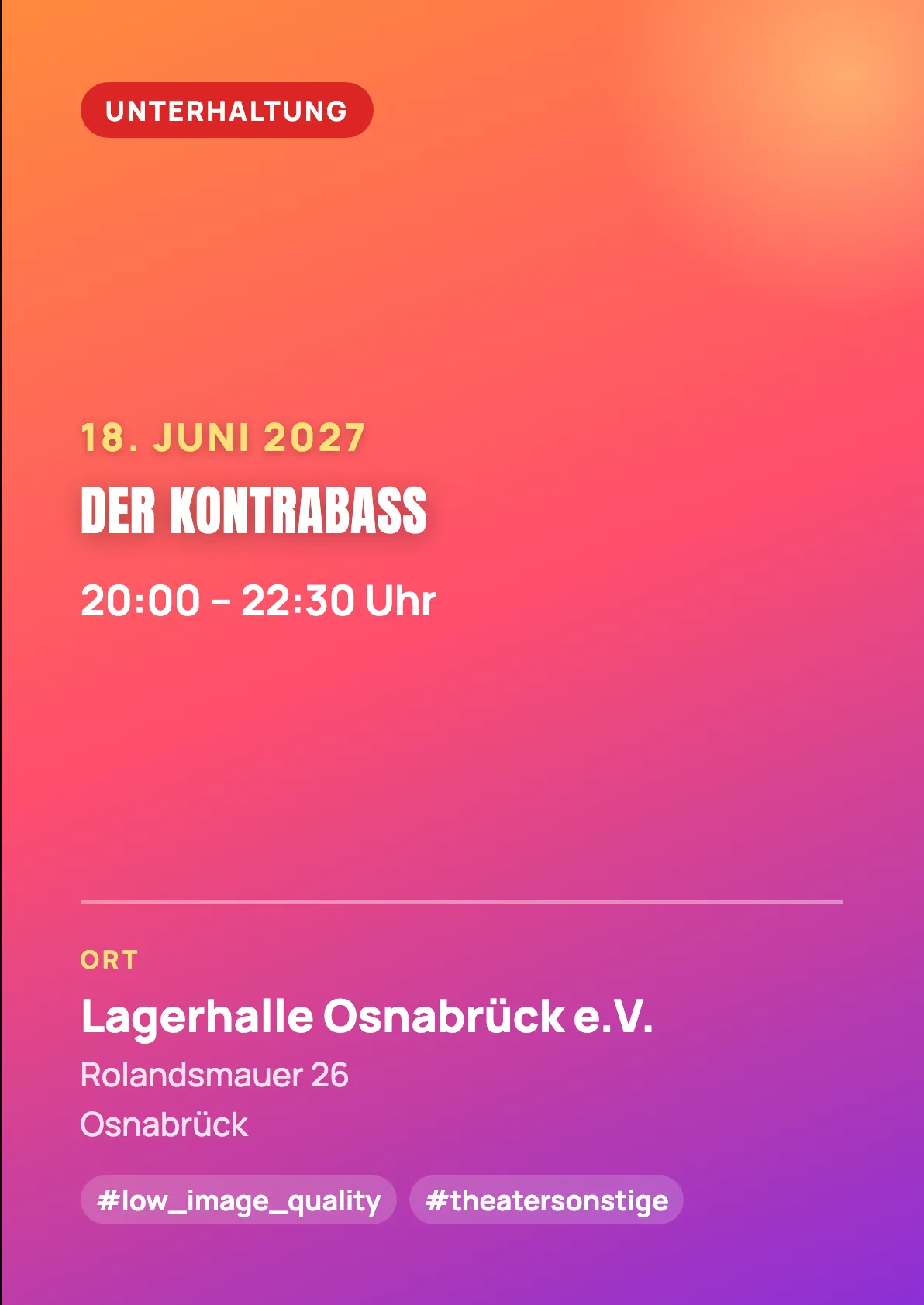 Veranstaltungsflyer