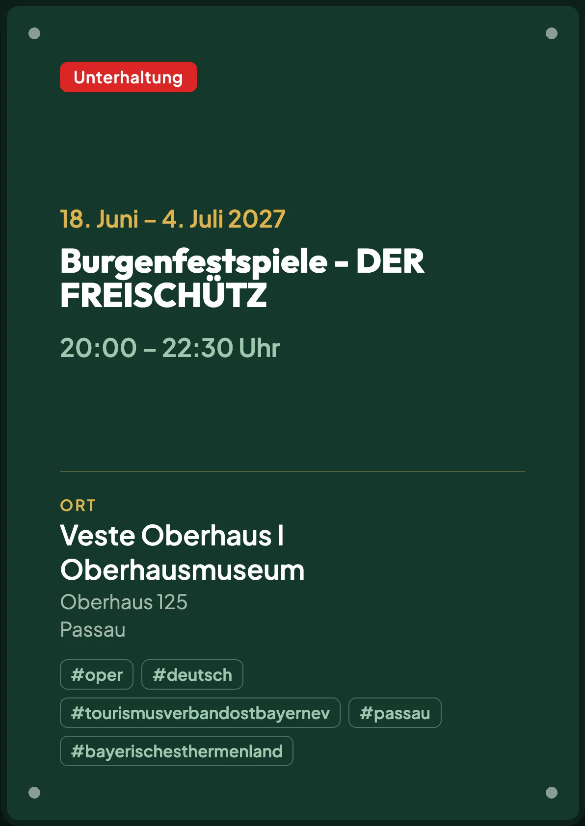 Veranstaltungsflyer
