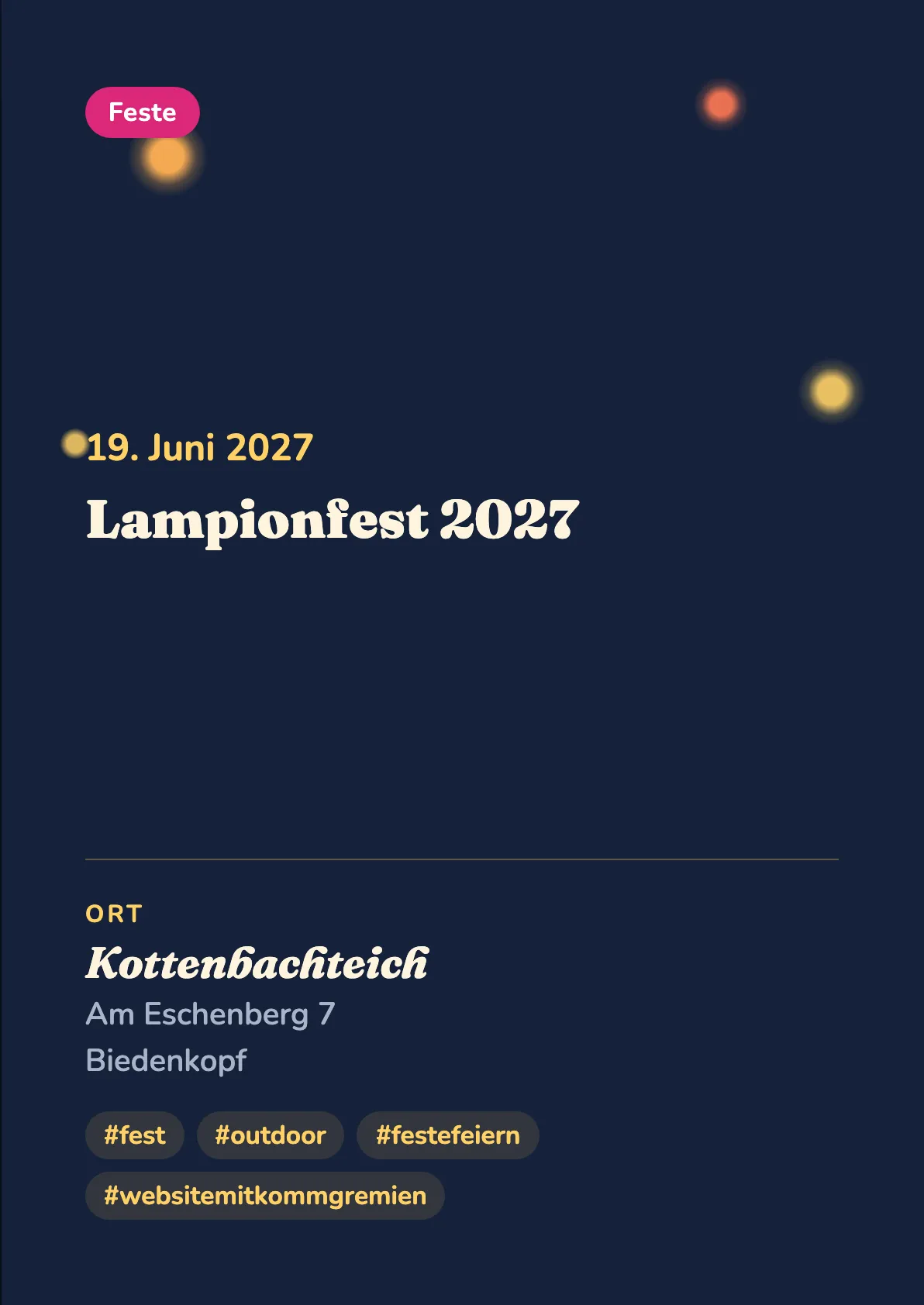 Veranstaltungsflyer