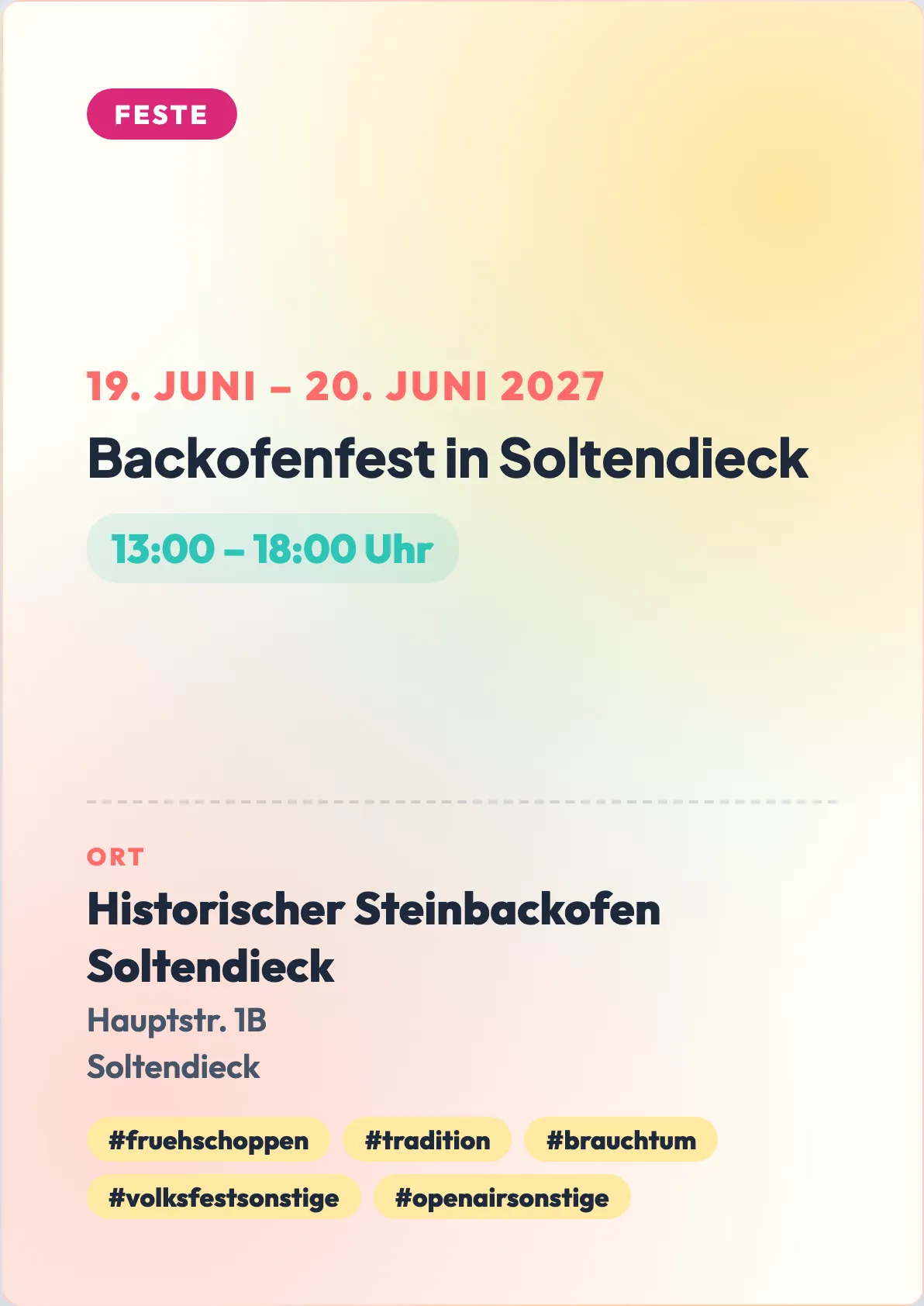 Veranstaltungsflyer