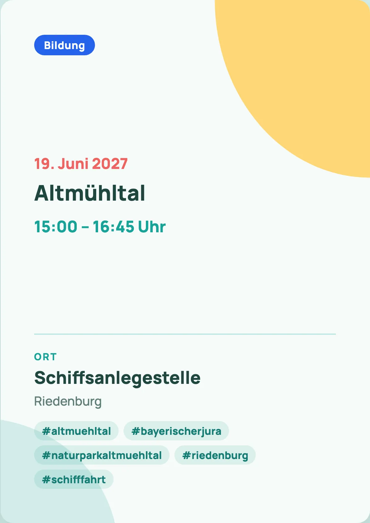 Veranstaltungsflyer