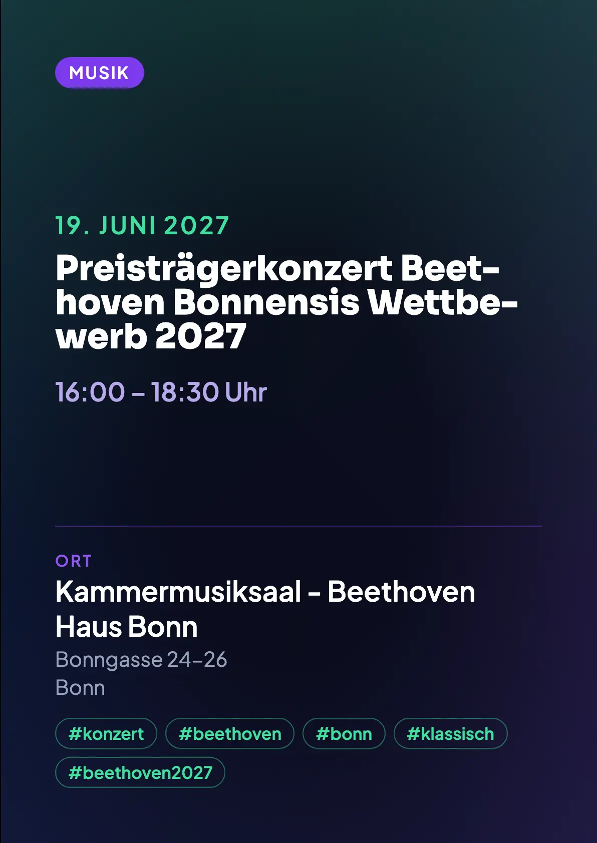 Veranstaltungsflyer