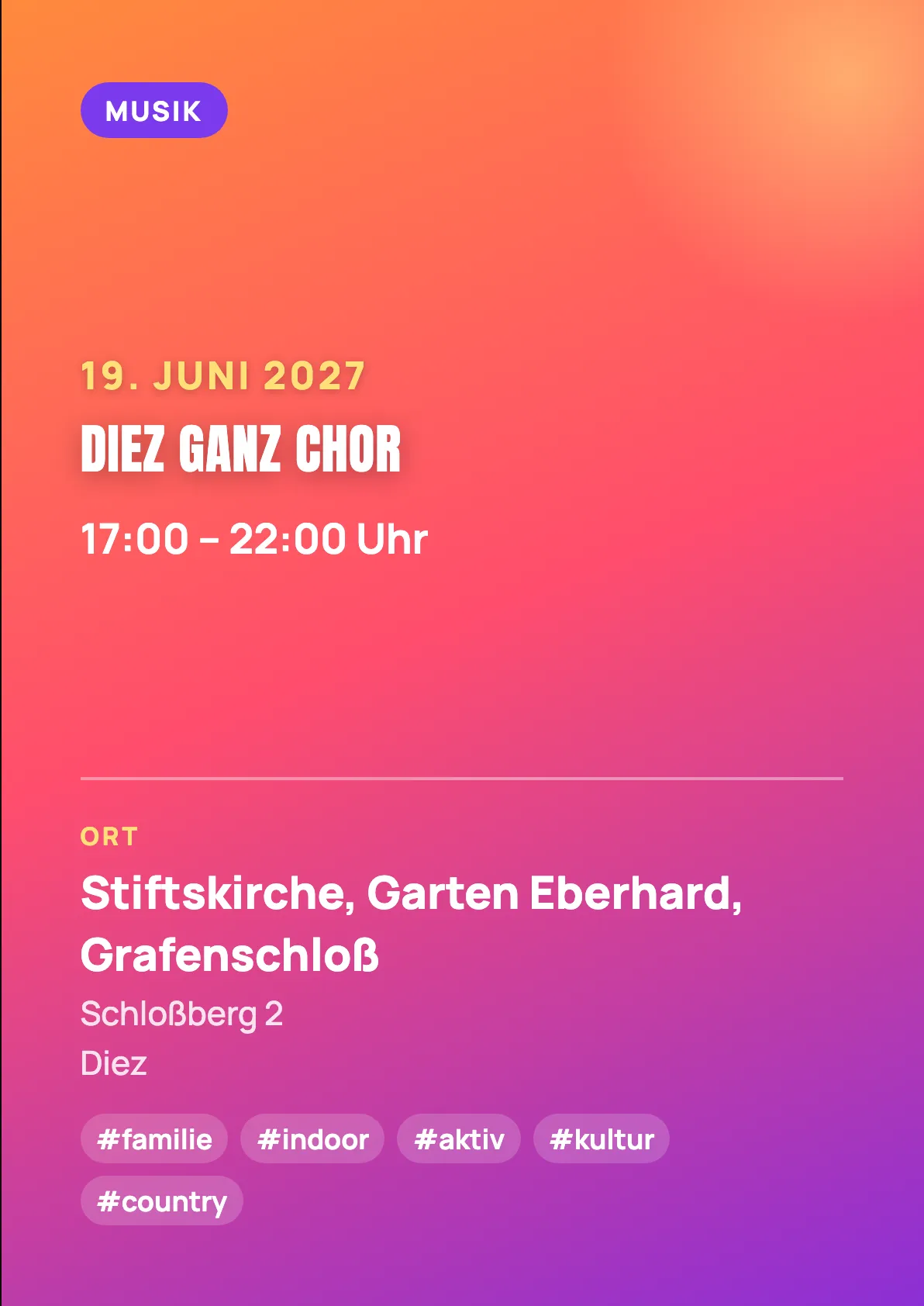 Veranstaltungsflyer