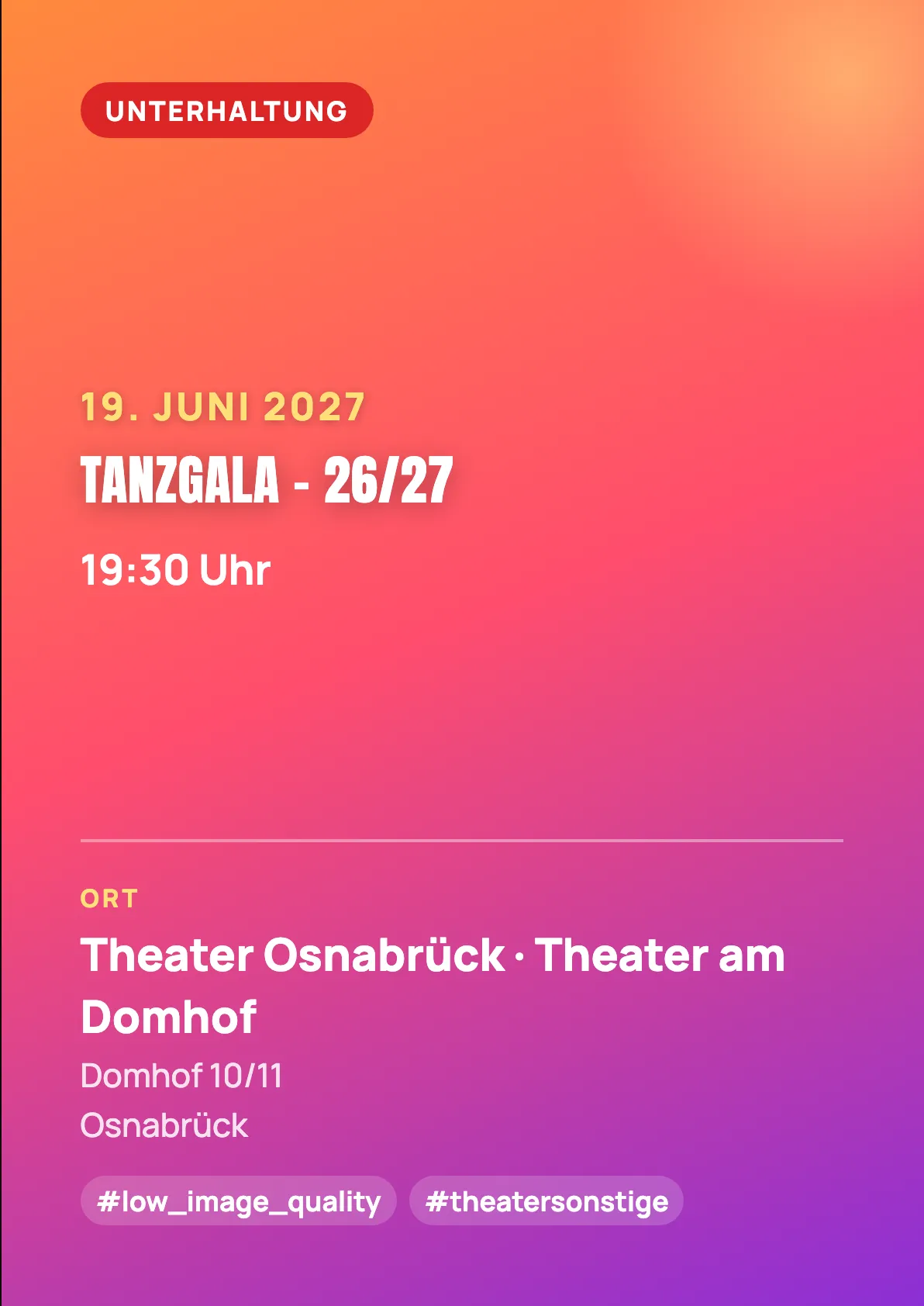 Veranstaltungsflyer