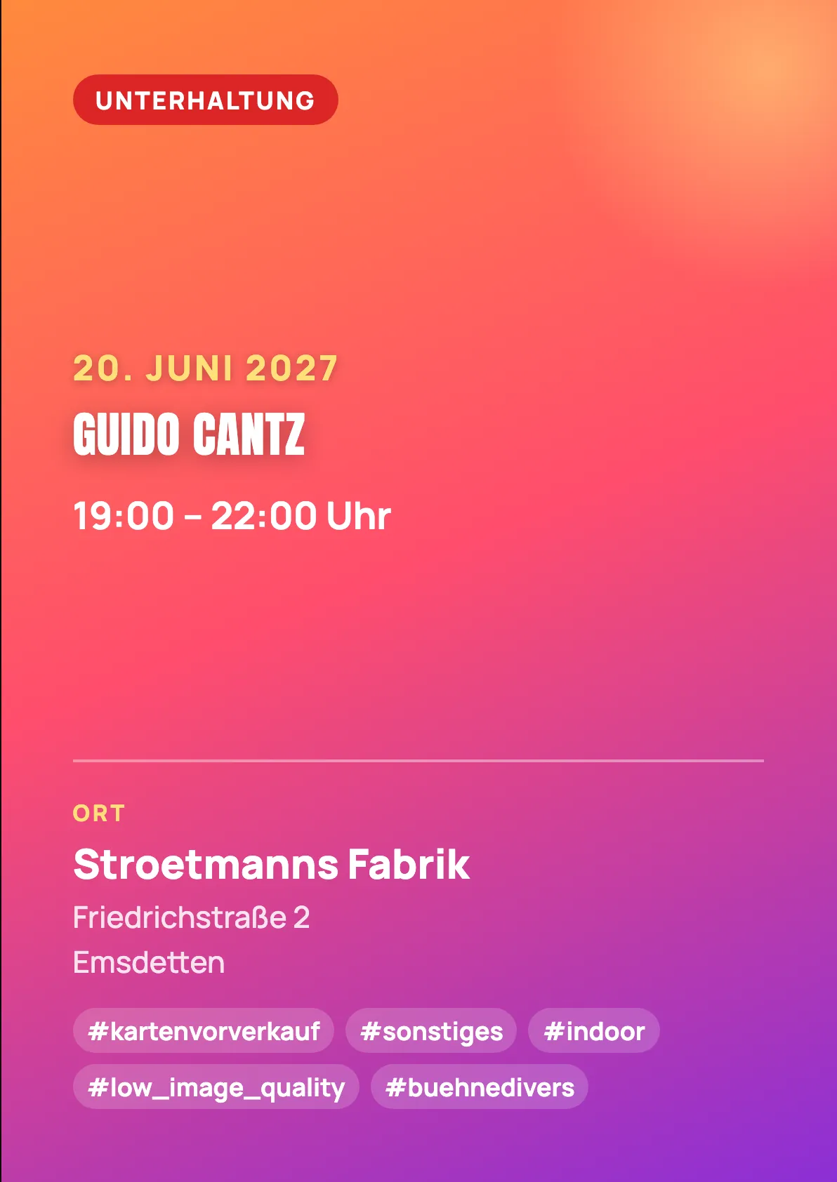 Veranstaltungsflyer