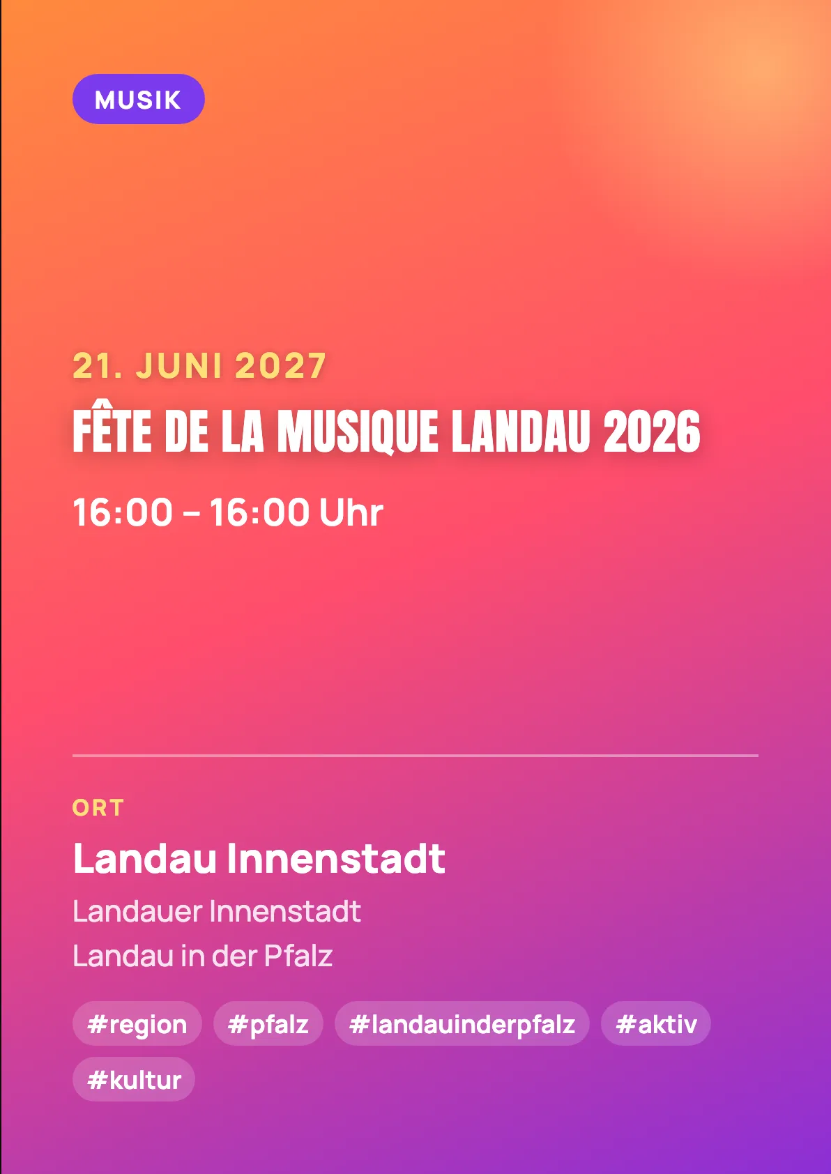 Veranstaltungsflyer