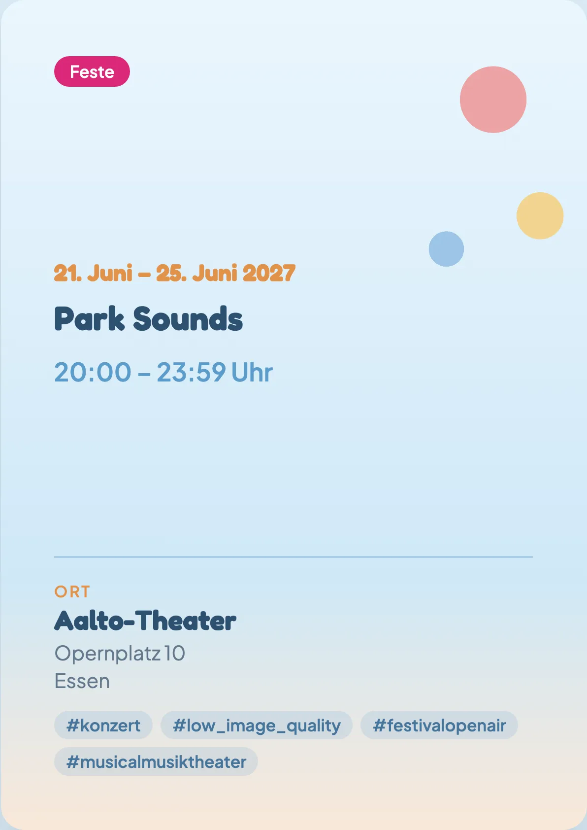 Veranstaltungsflyer