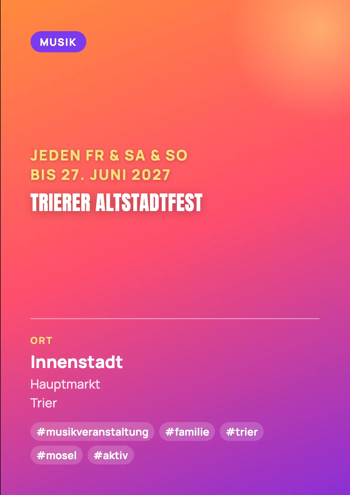 Veranstaltungsflyer