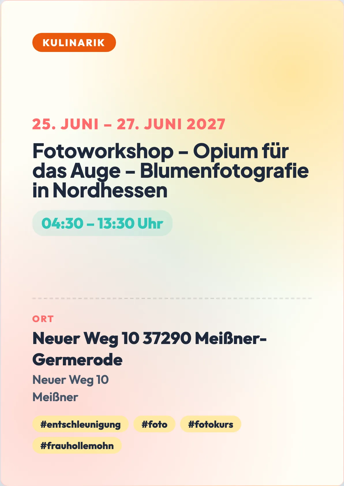 Veranstaltungsflyer