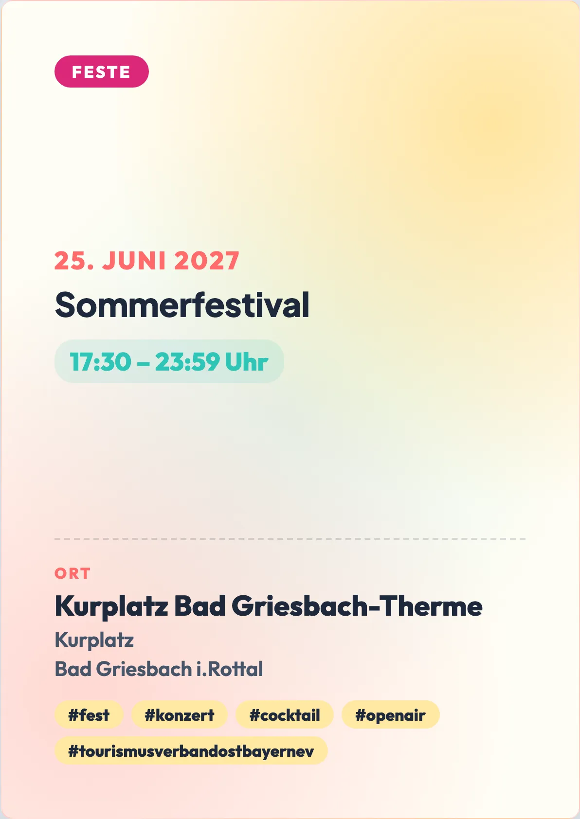 Veranstaltungsflyer