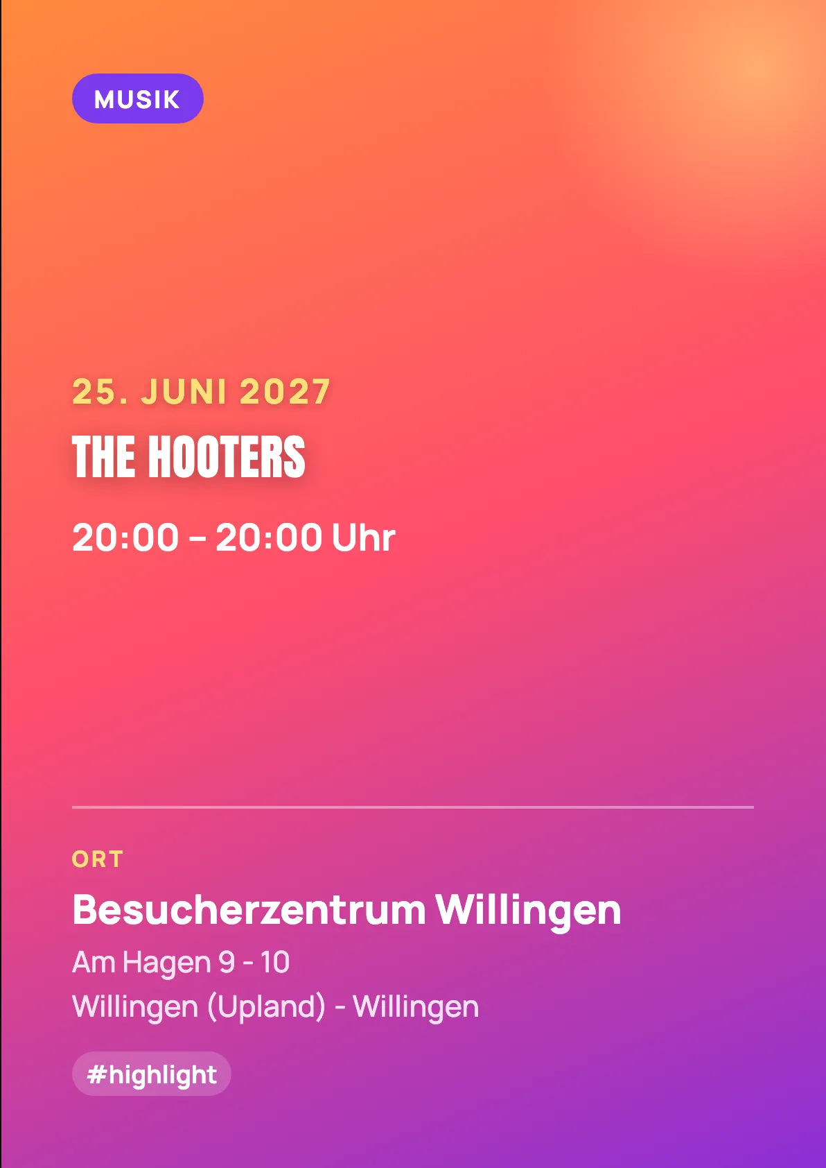 Veranstaltungsflyer