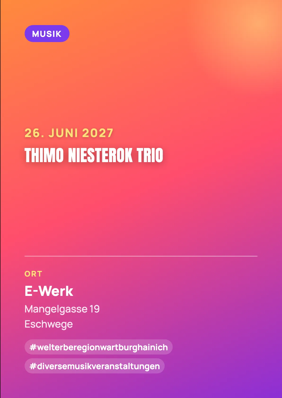 Veranstaltungsflyer