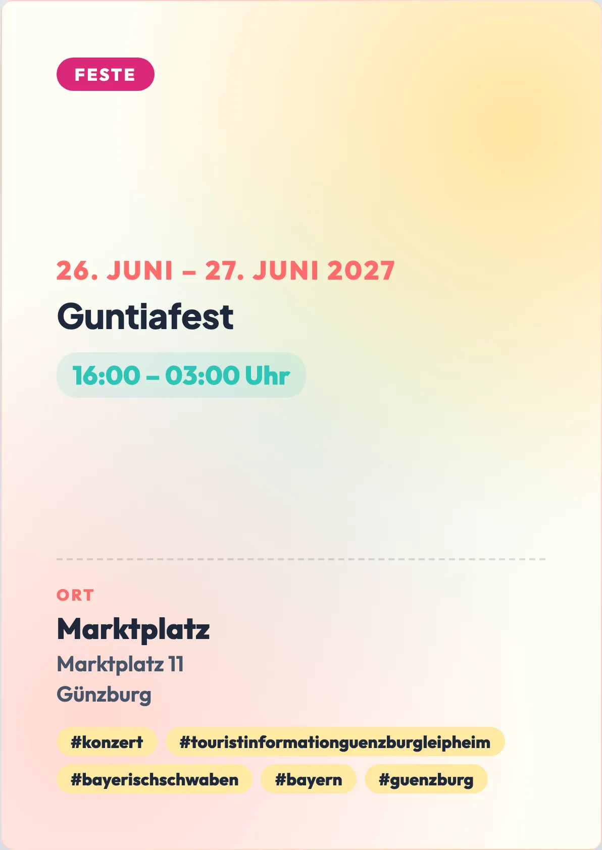 Veranstaltungsflyer