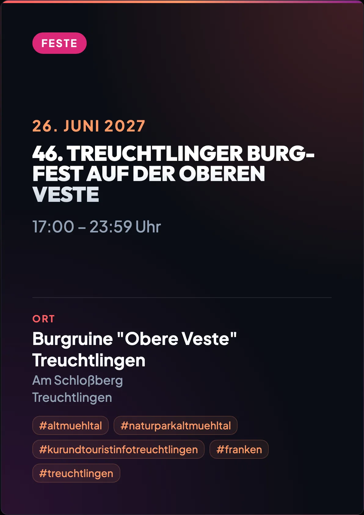 Veranstaltungsflyer