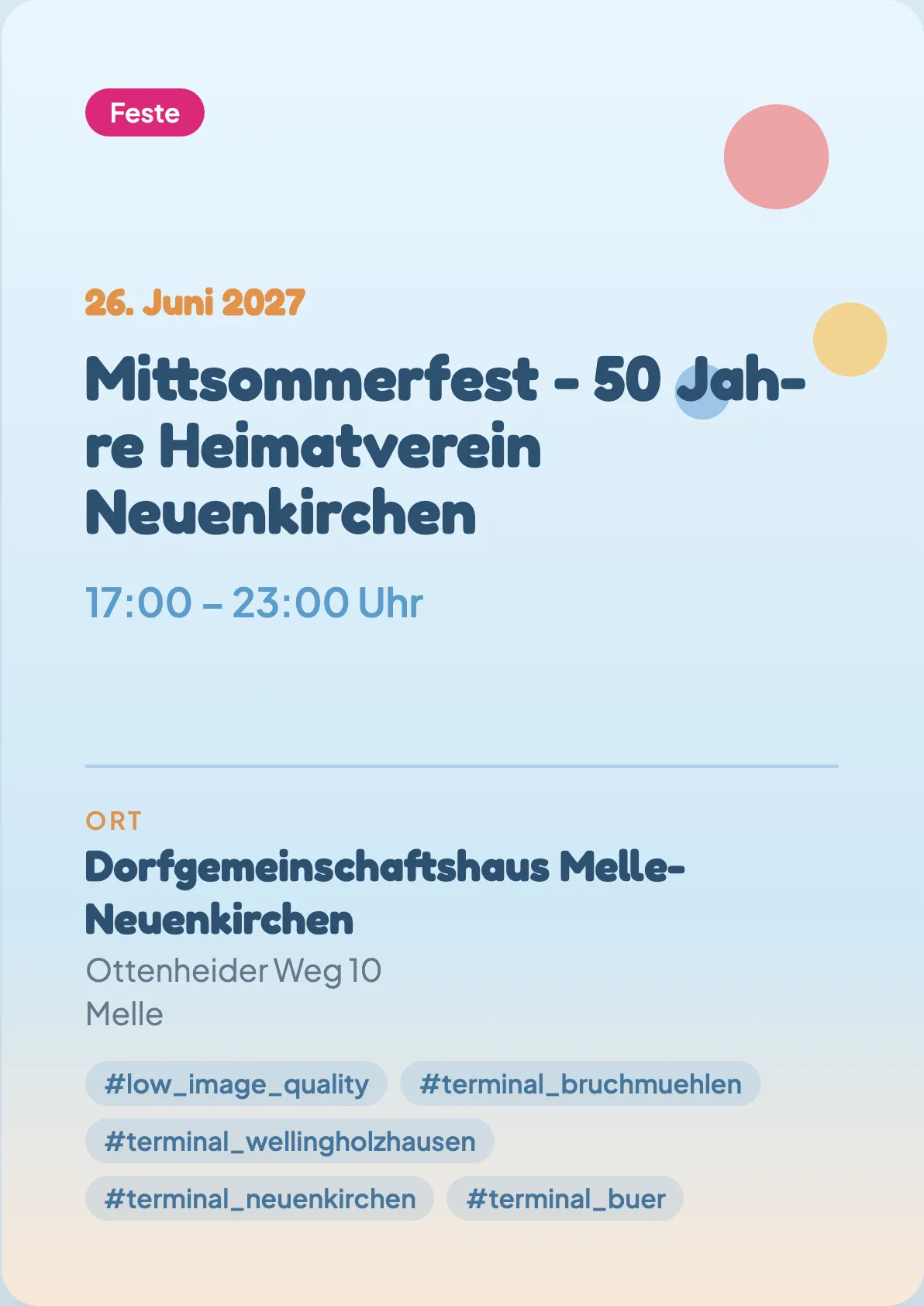 Veranstaltungsflyer
