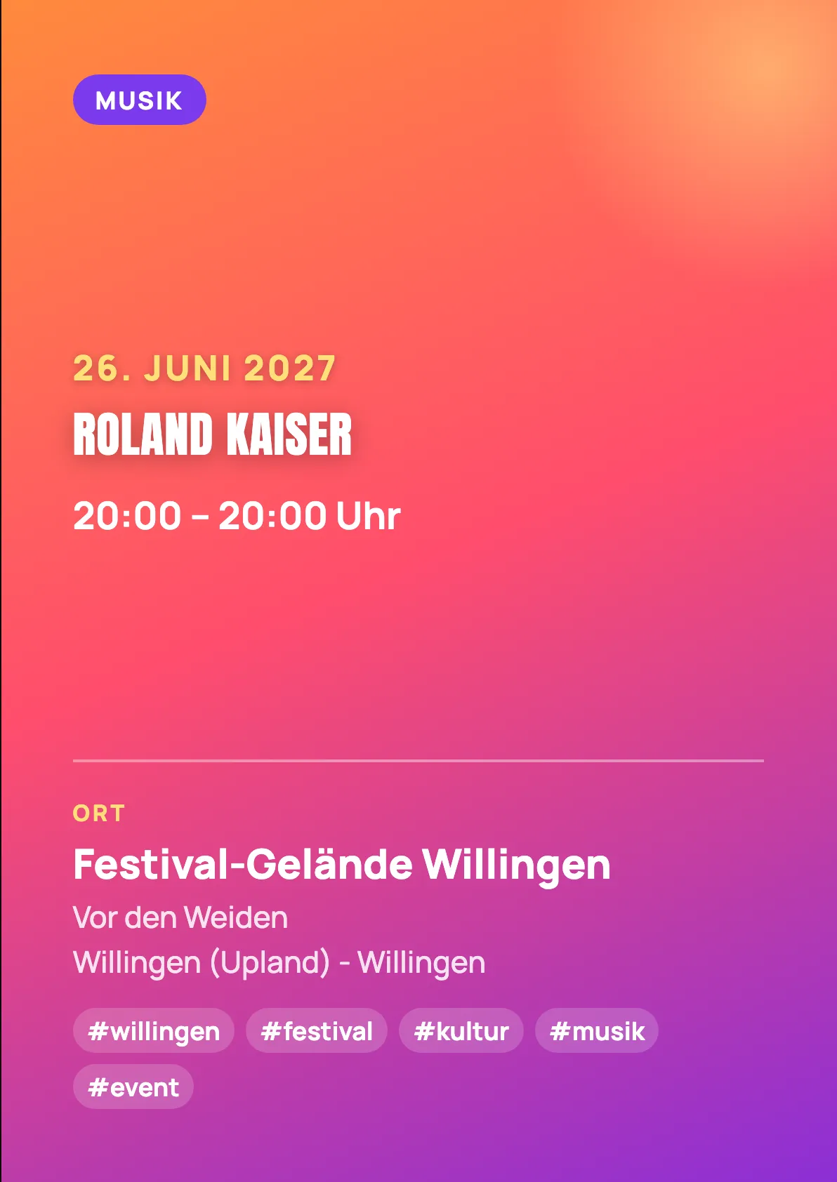 Veranstaltungsflyer