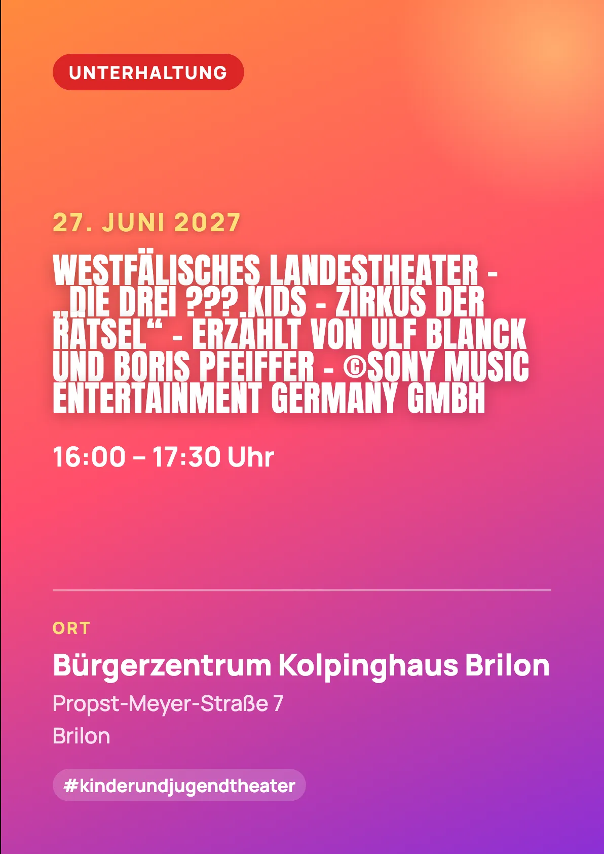Veranstaltungsflyer