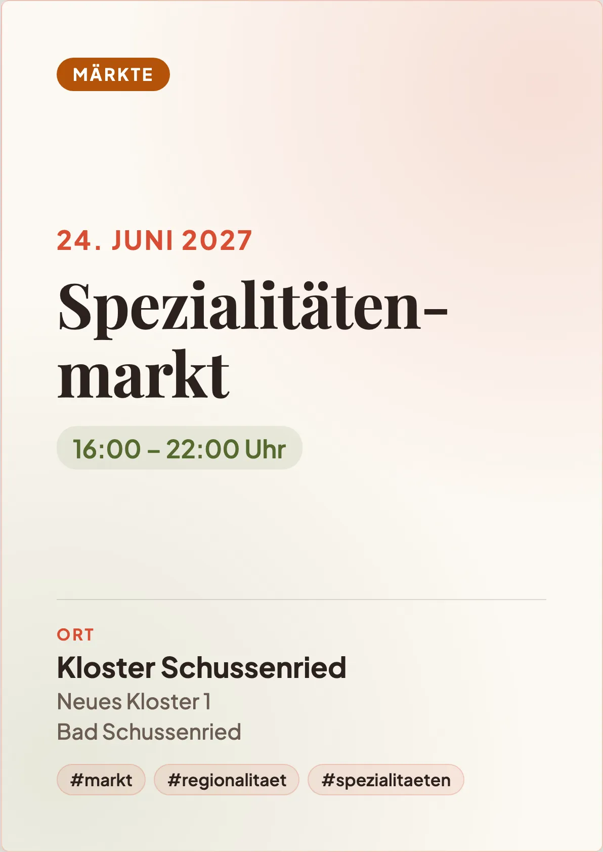 Veranstaltungsflyer