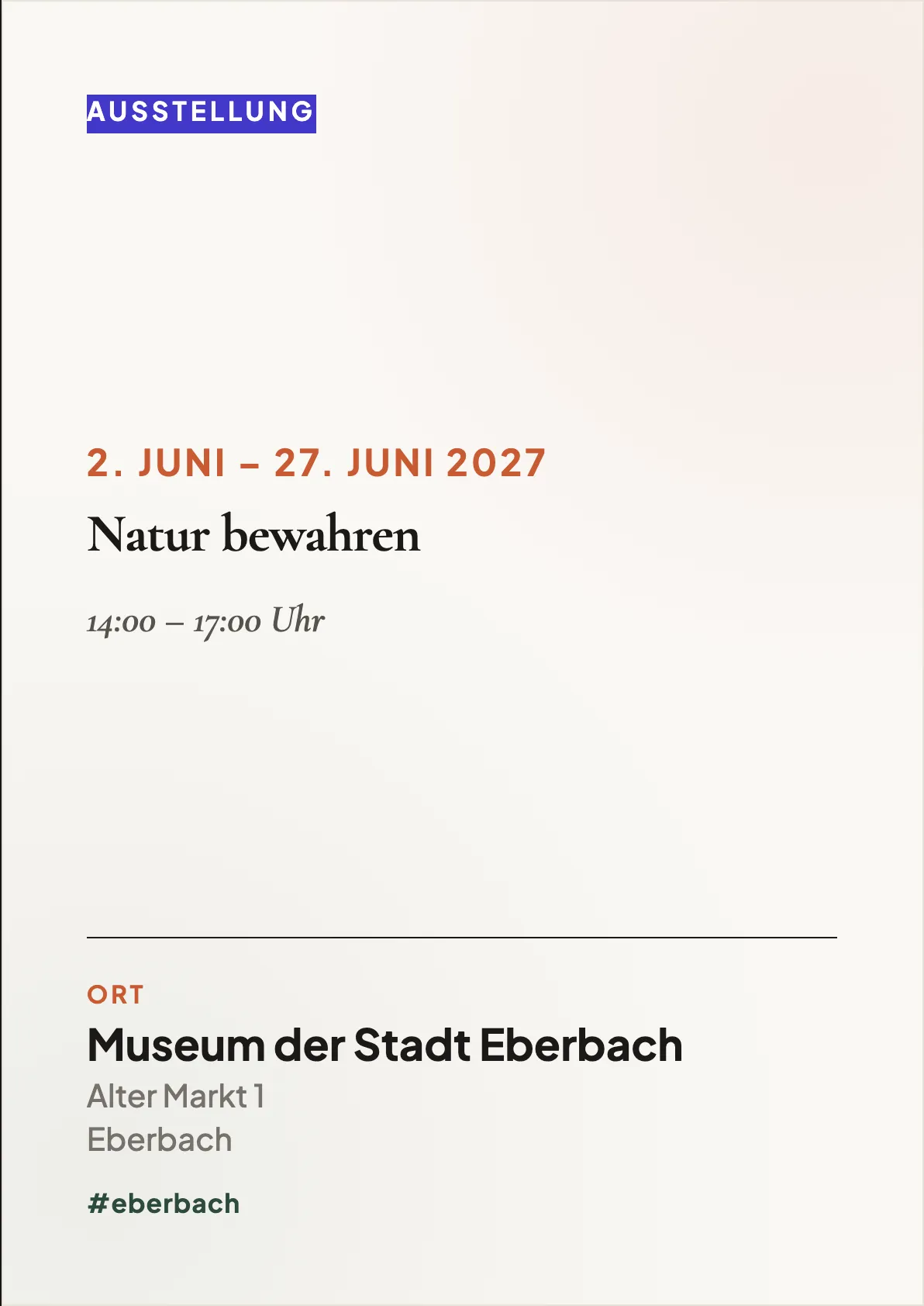 Veranstaltungsflyer
