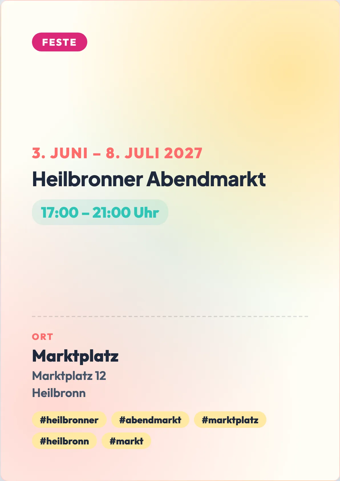 Veranstaltungsflyer