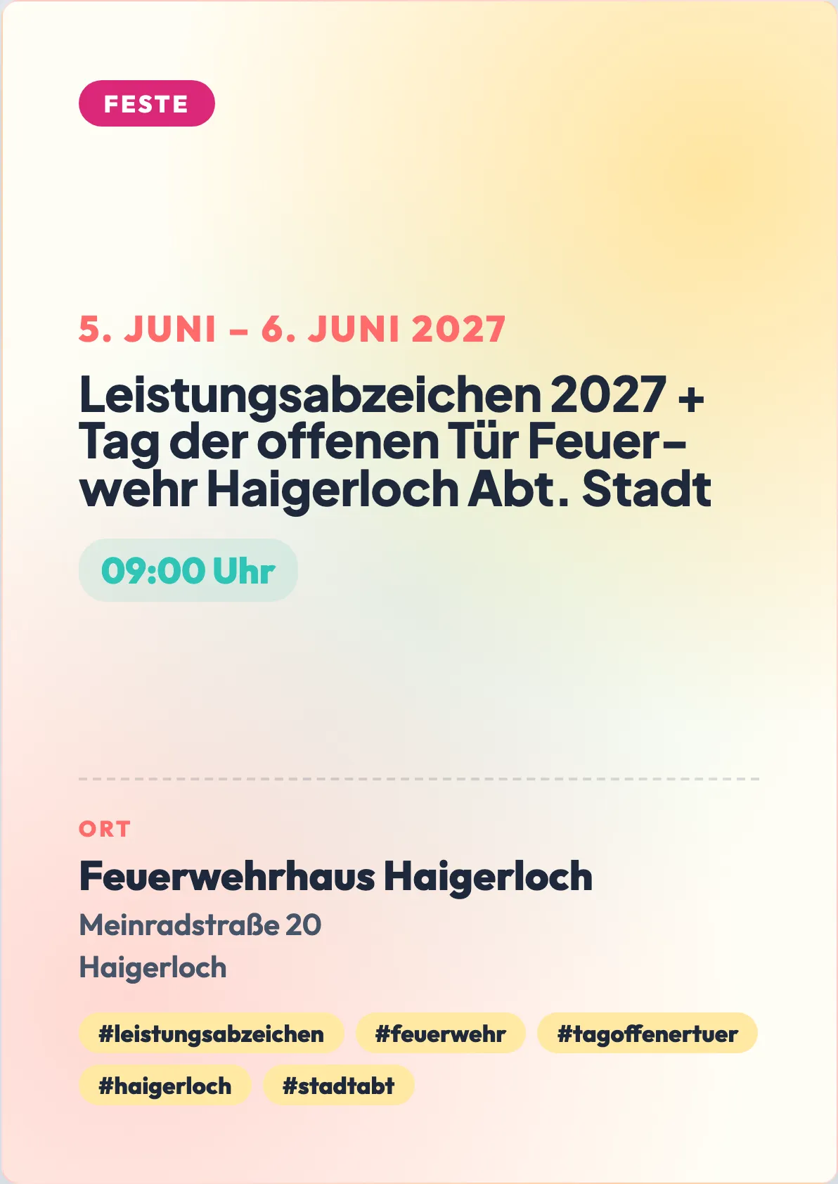 Veranstaltungsflyer