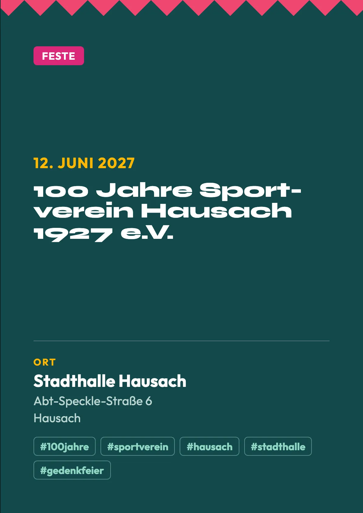 Veranstaltungsflyer