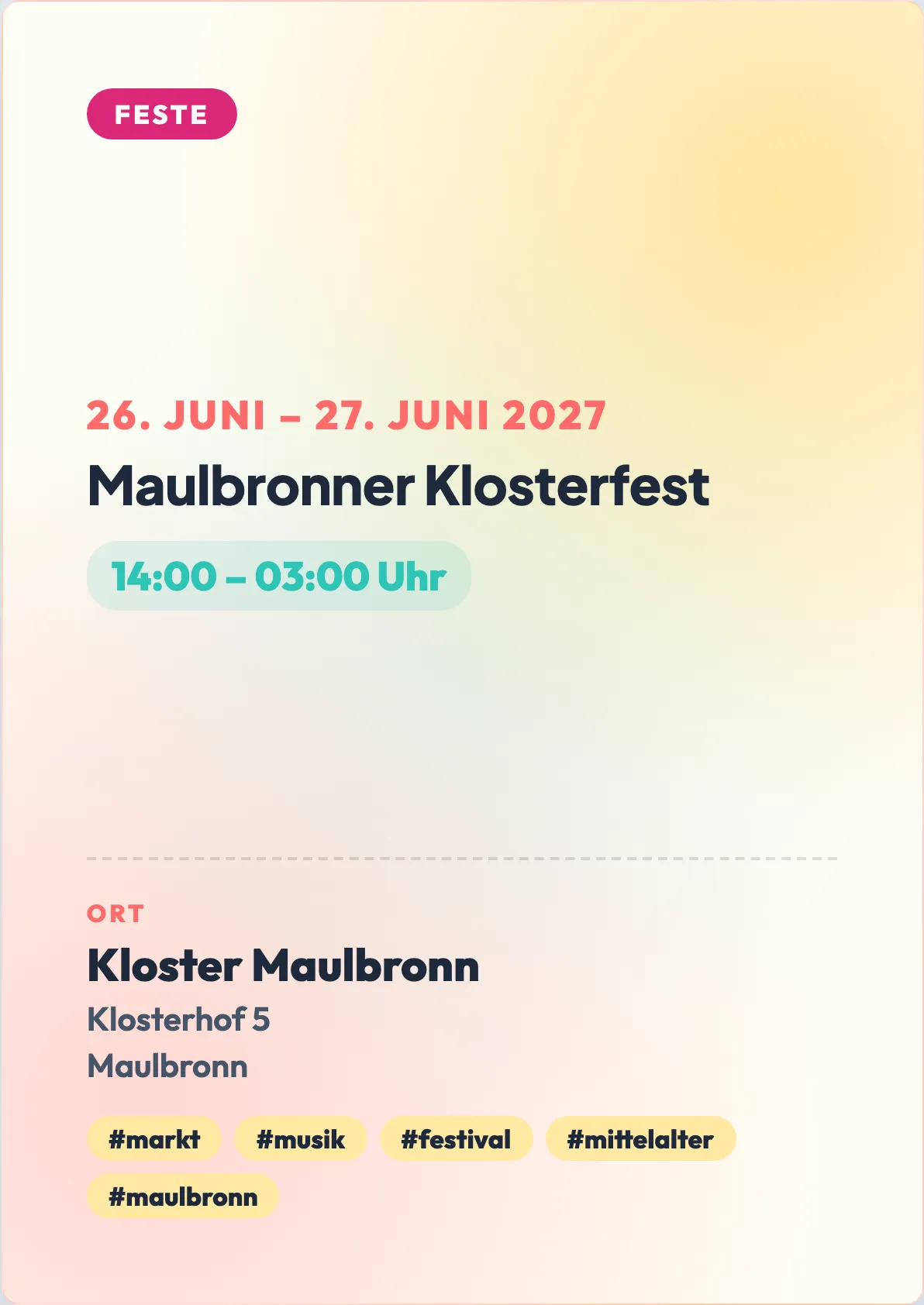 Veranstaltungsflyer